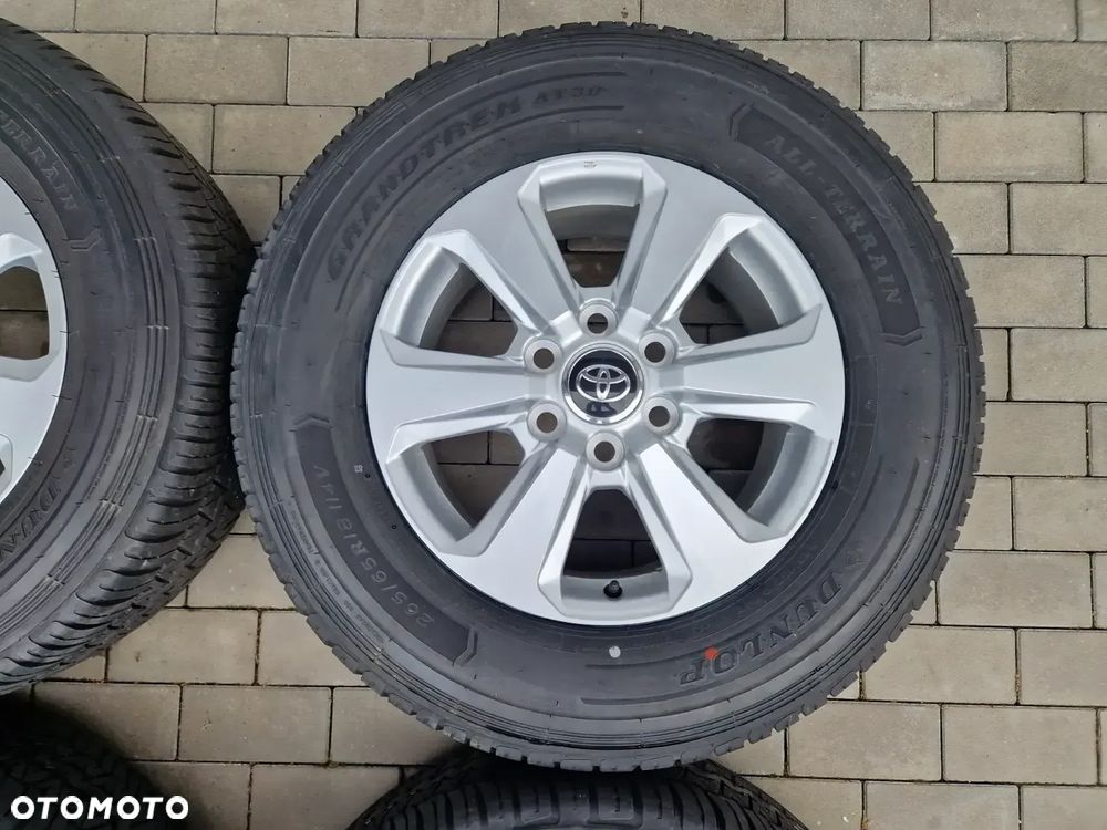 KOŁA CAŁOROCZNE TOYOTA LAND CRUISER 300 DUNLOP GRANDTREK ALL-TERRAIN AT30 114V  M+S 07/21, 265/65/R18, 7,5Jx18 ET60 6x139,7 - NOWE ORYGINALNE - 5