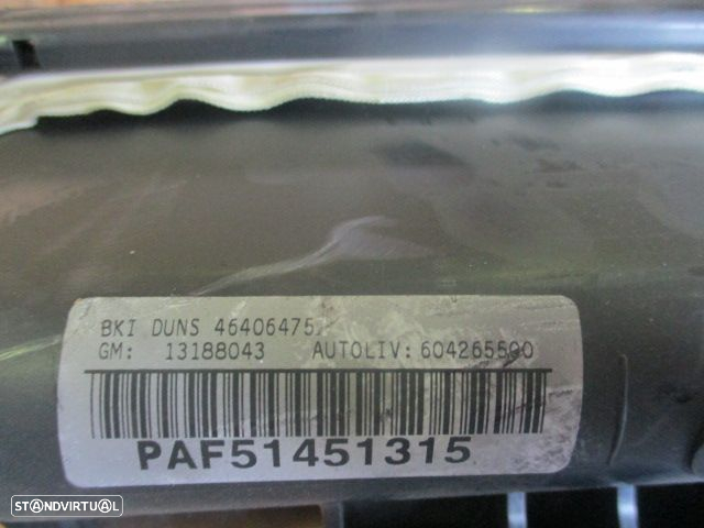 Airbag Passageiro 13188043 OPEL COMBO C 2005 - 2