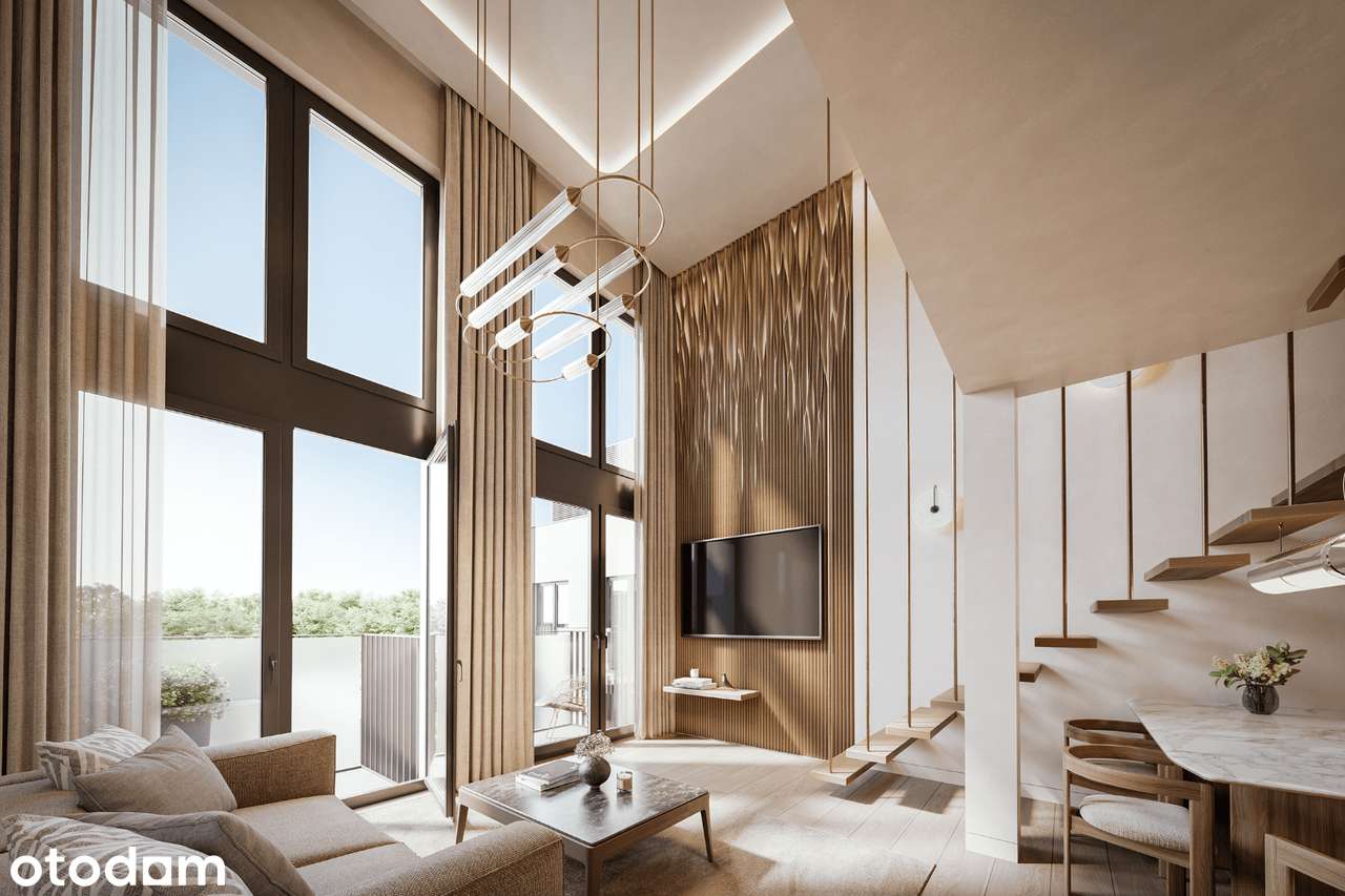 Piękny apartament z antresolą, 3 pokoje, widok na LAS WOLSKI! Gotowe!