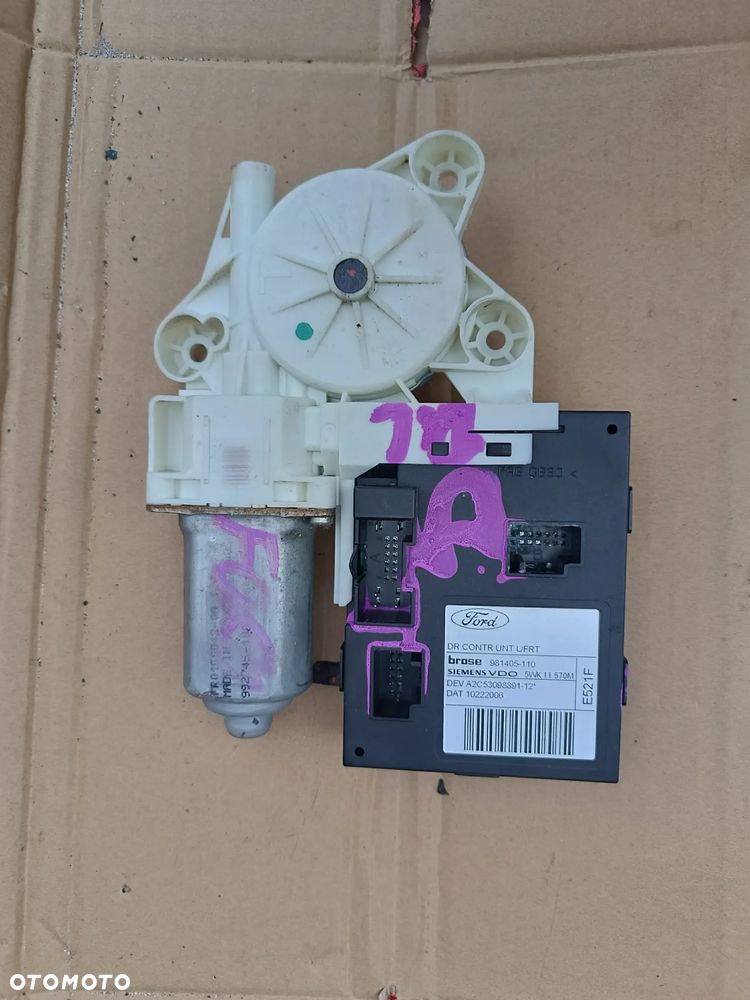 FORD C-MAX MK1 SILNICZEK SZYBY LEWY PRZÓD KIEROWCY 981405-110 - 1