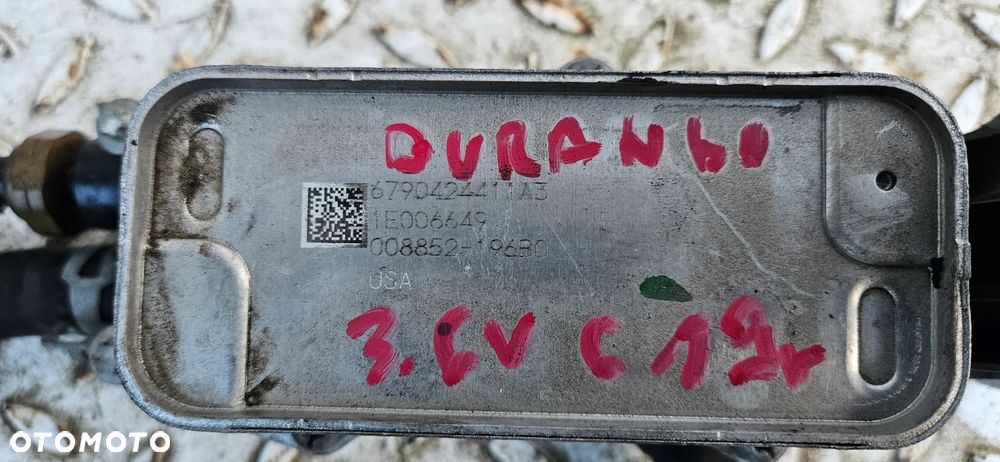 Dodge Durango III LIFT 2017- 3.6 V6 Przewód wody z całego silnika do skrzyni  Rura Wąż Magistrala wody Chłodnica spalin EGR 05281255AI Dodatkowa pompka wody 68252075AB Podstawa filtra oleju chłodniczka 6790424411 - 17