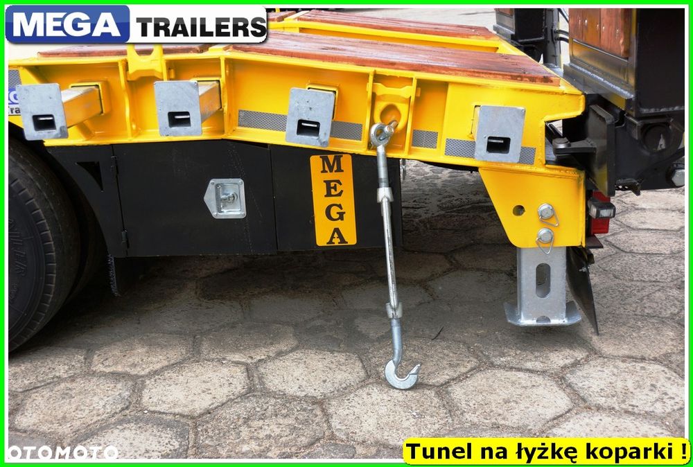 Mega Nisko podłoga 4 osie,  dł. 9,50 m, TUNEL na RAMIĘ KOPARKI !!! - 33