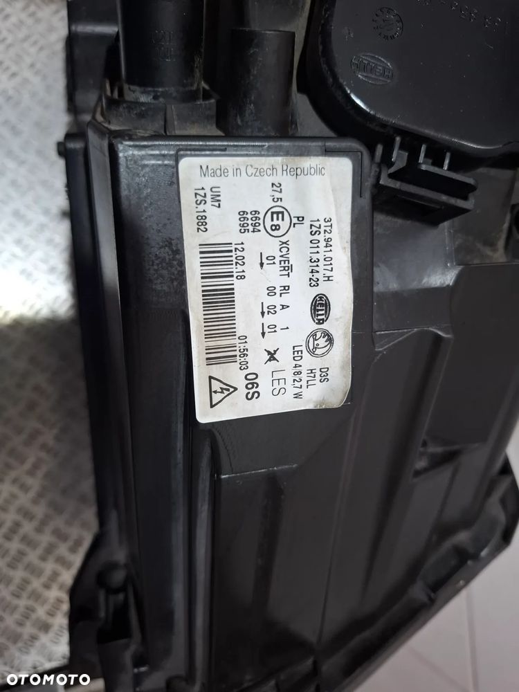 Lampa lewy przód Xenon LED Skoda SuperB 2014 rok nr 3T2941017H - 6