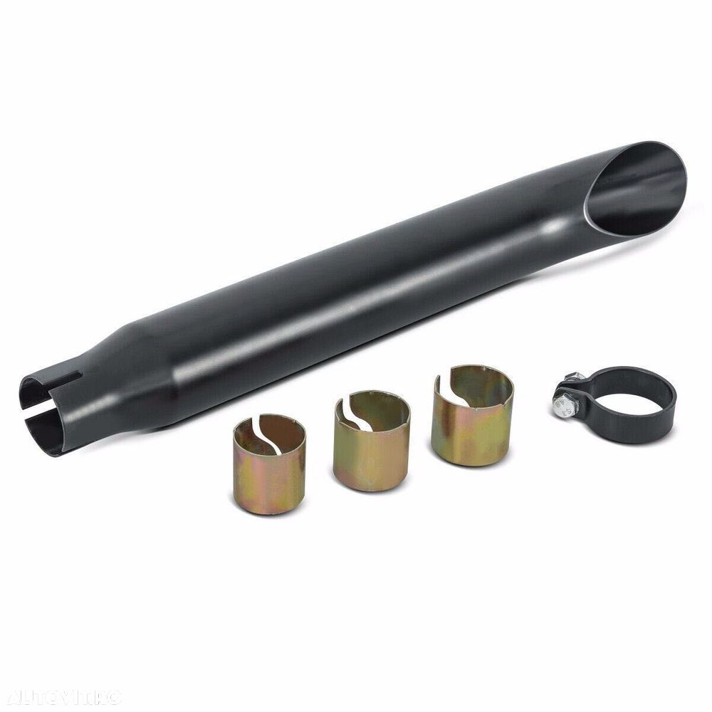 Toba Esapament Moto Chooper Cafe Racer Scrambler Neagra 510mm - 5