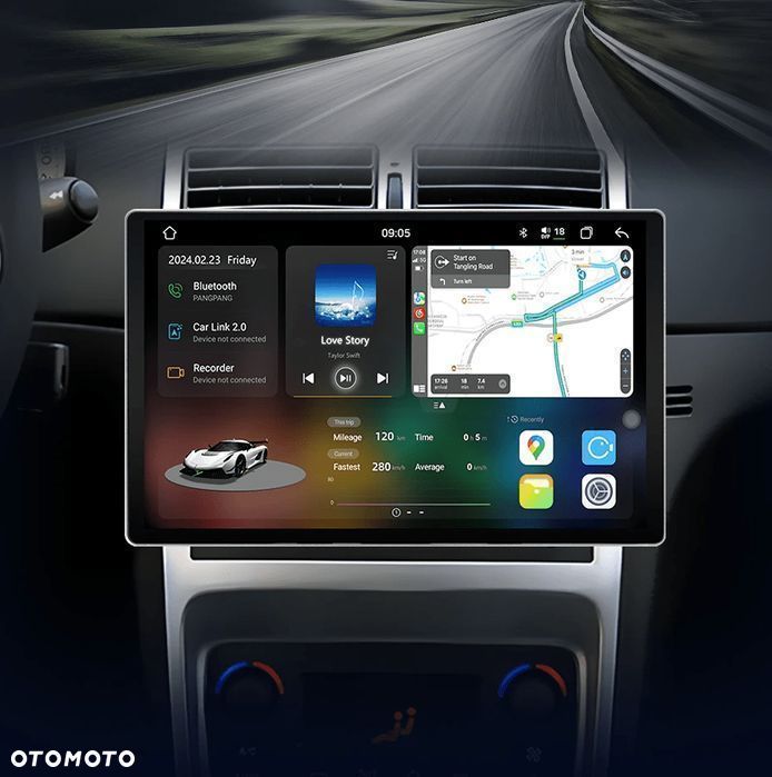 Radio Android 2-DIN do Peugeot 307 (2002 - 2013) - 8GB, 256GB - 1