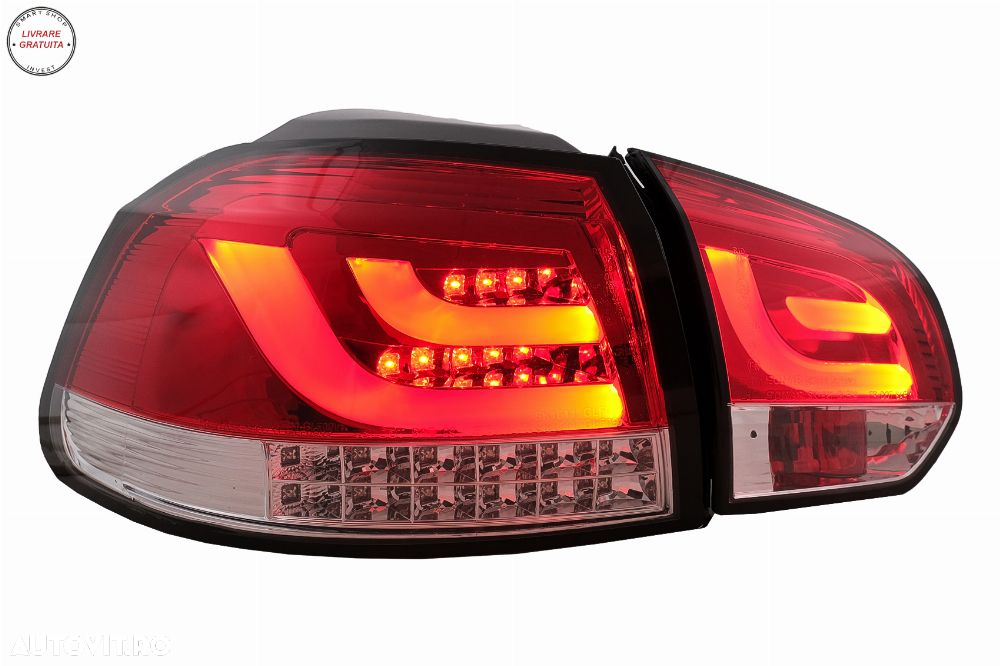 Stopuri LED VW Golf 6 VI Hatchback (2008-2013) Rosu Clar- livrare gratuita - 6