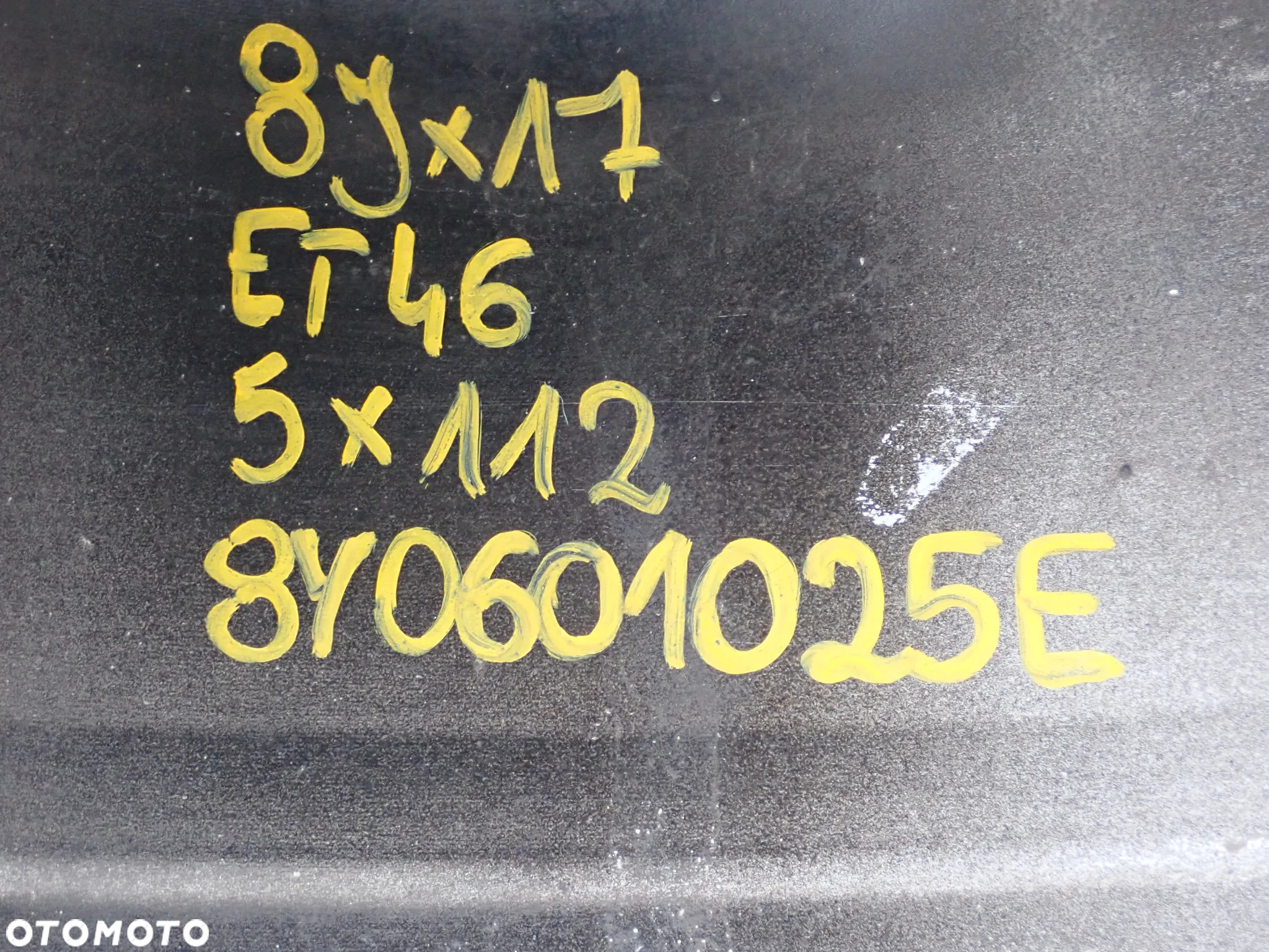 KOŁA FELGI ALUMINIOWE AUDI A3 8JX17 ET 46 5X112 8Y0601025E - 8