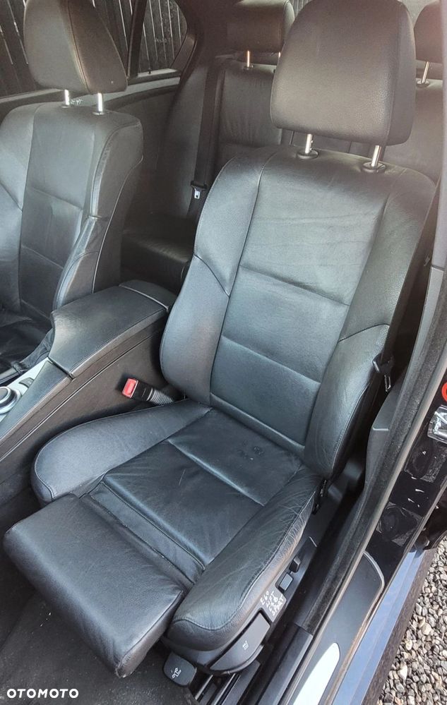 FOTEL LEWY PRZÓD PRZEDNI BMW E60 LIFT SPORT M PAKIET CZARNA SKÓRA C78 - 1