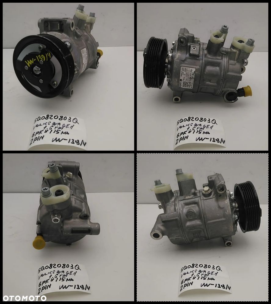 VW AUDI SEAT SKODA VW112-VW154 SPRĘŻARKA KOMPRESOR KLIMATYZACJI AUKCJA (3) - 14