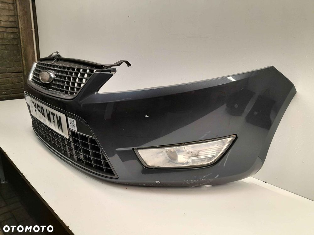 ^ ZDERZAK PRZÓD PRZEDNI FORD MONDEO MK.4 4 IV X6 SZARY GRAFITOWY HALOGENY - 3