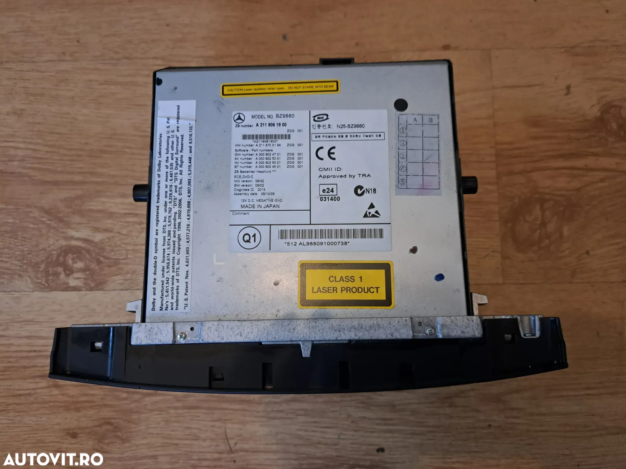 Sistem de navigatie prin satelit radio cd player comanda APS NTG 2/2.5 pentru E-cl W211 CLS W219 SLK R171 CLK W209 - 2