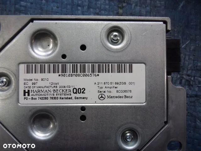 GŁOŚNIK GŁOŚNIKI PRZÓD TYŁ SUBWOOFER WZMACNIACZ NAGŁOŚNIENIE HARMAN KARDON LOGIC7 KOMPLET ZESTAW A2118707490 A2048706590 A2118705189 A2114409910 A2128201002 A1698201802 A2198200202 A2198200102 A2118207502 MERCEDES CLS W219 LIFT - 5