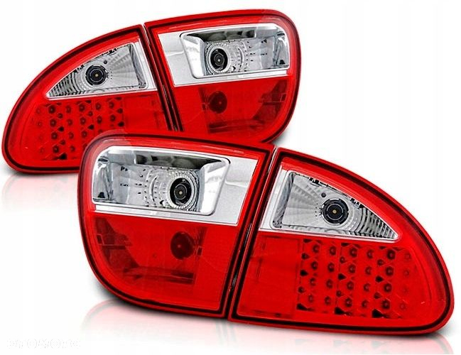 Lampy tyl ne kpl Led Diodowe Diody Tuning Red White Seat Leon I 1 1m 99-04 - 2
