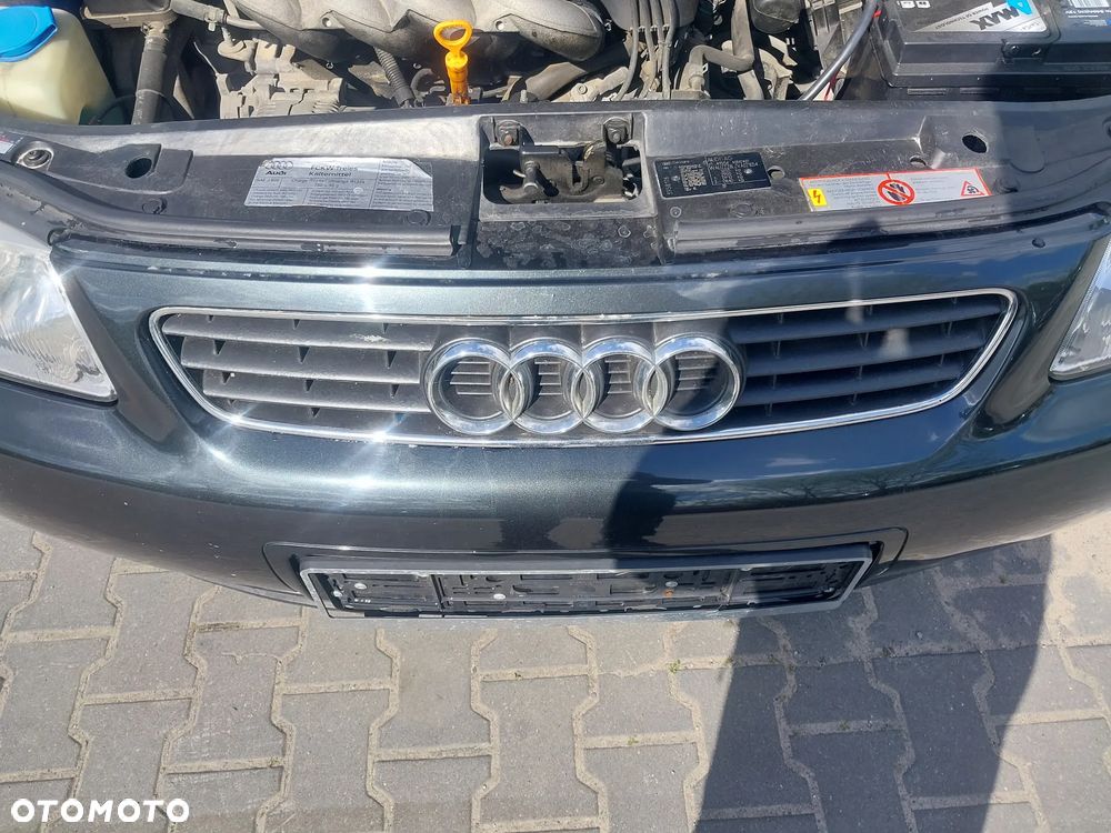 Przód kompletny Audi A3 8L kolor LZ9V LZ9U zderzak maska lampa przednia grill błotnik atrapa dokładka chłodnica pas wzmocnienie KOMPLET DO ZAŁOŻENIA bez malowania CZARNY - 7