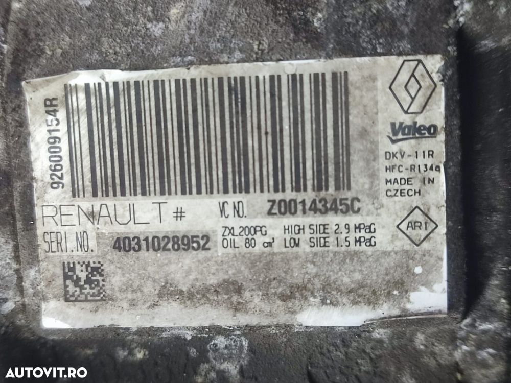 Compresor clima AC 926009154R   1.5 dci K9K858 Dacia Sandero 2 [2013 - 3