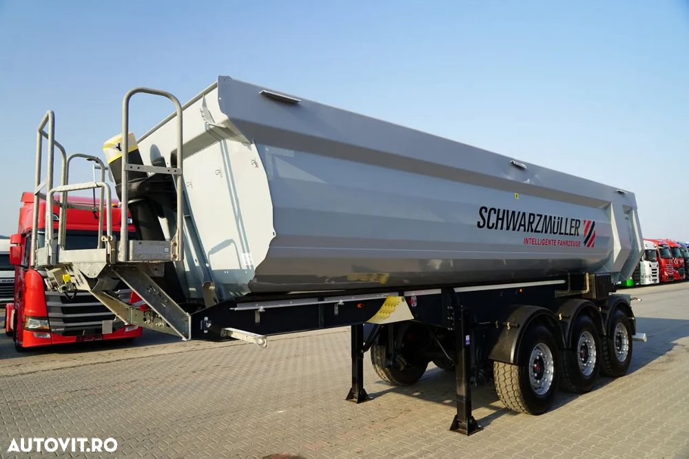 Schwarzmuller BASCĂ SCHWARZMULLER / 25 m³ / REMORCĂ DIN OȚEL / STANDARD / AXĂ RIDICATĂ / SAF - 4