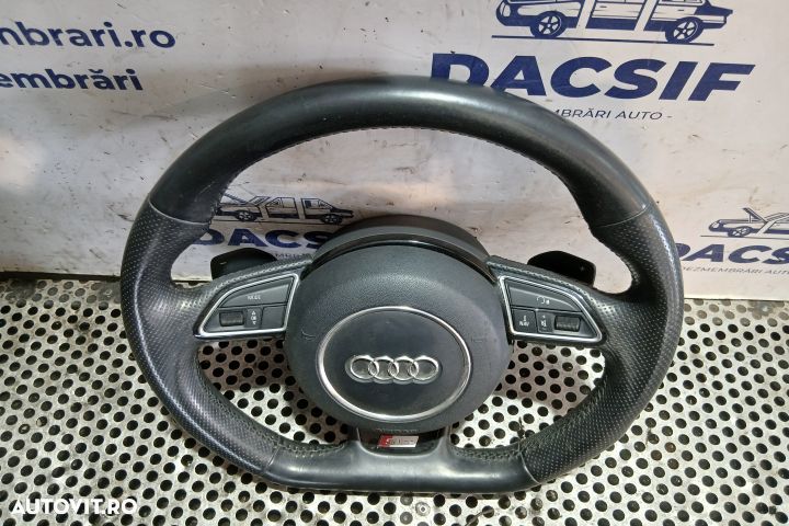 Volan cu comenzi si airbag S-line Audi A5 8T [facelift] [2011 - 2016] - 2