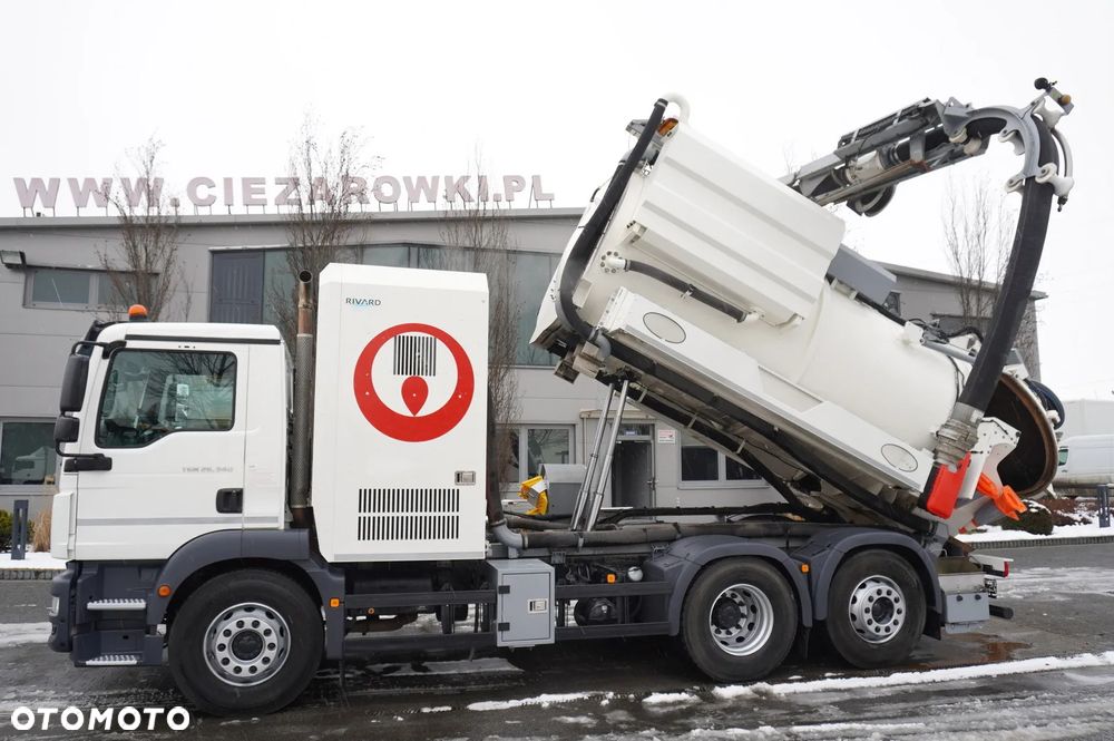MAN TGM 26.340 / Zabudowa WUKO Rivard 11,8 m3 / 120 tys. km / oś skrętna - 21