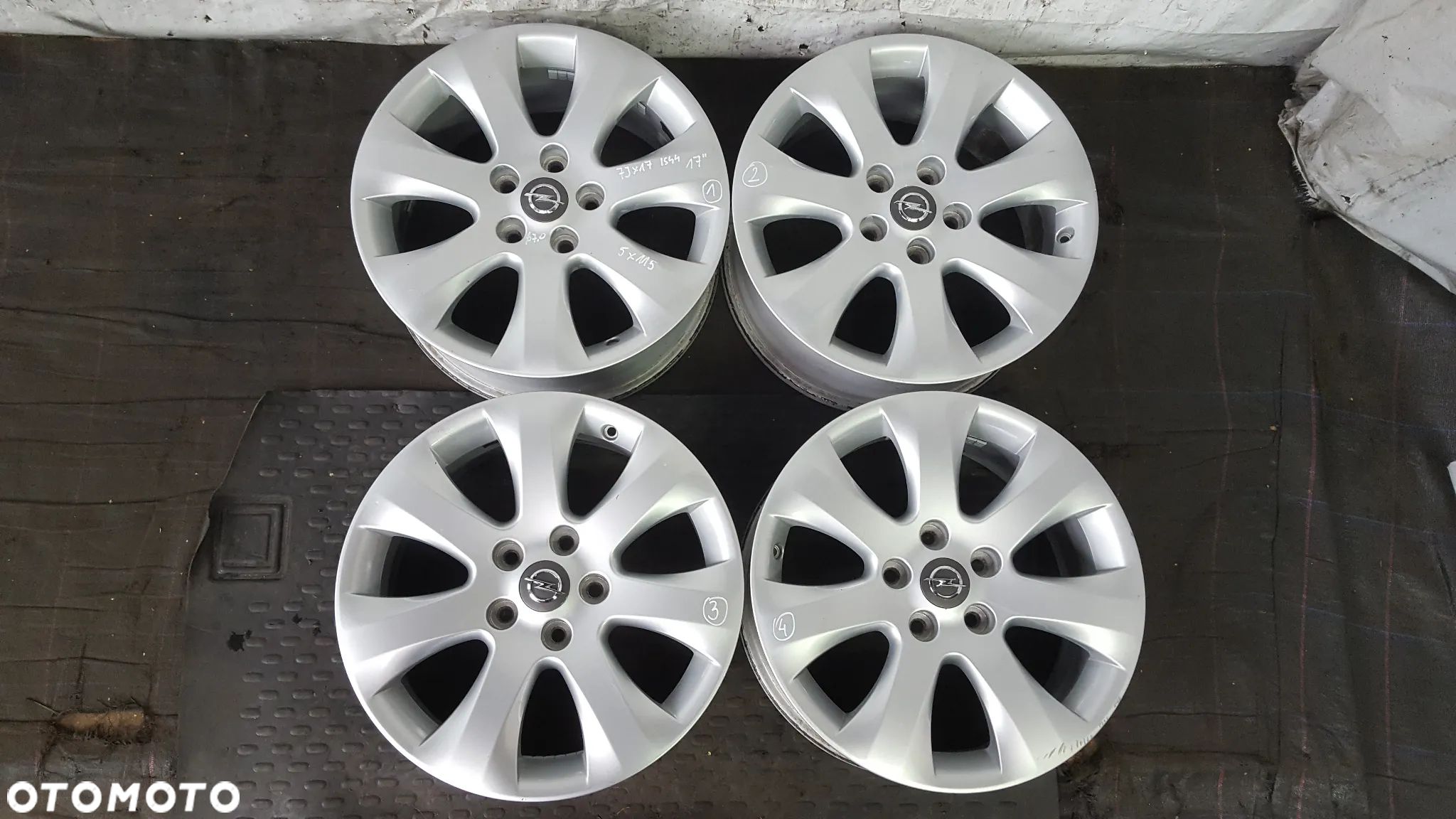 FELGI 5x115 7Jx17 CALI ET44 OPEL ASTRA MOKA INSIGNIA KOMPLET - 1