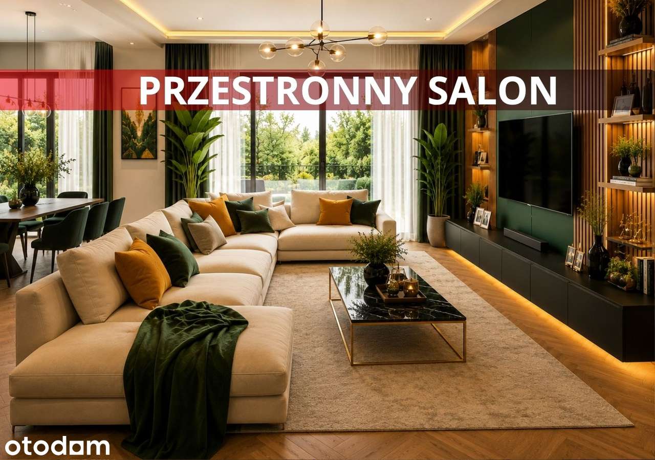 Przestronny salon 26 m2 | Klimatyzacja | Przestronny układ | Willowe