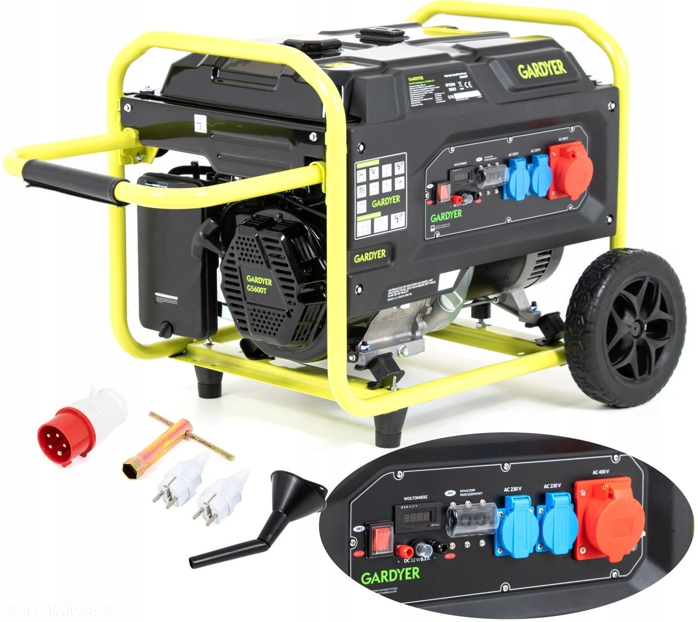 AGREGAT SHT5600 PRĄDOTWÓRCZY TRÓJFAZOWY 5000W GARDYER G5600T GENERATOR - 1