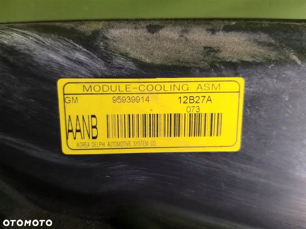 Chłodnica z wentylatorem Chevrolet Aveo III 2011-2014 1,3 DIESEL 95018152 - 2