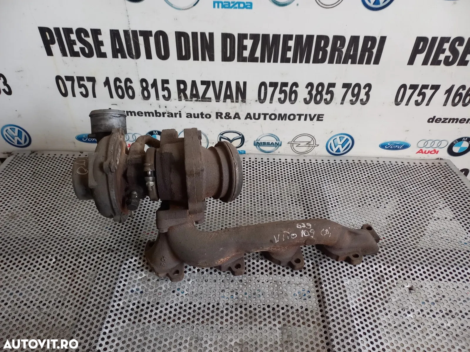 Turbo Turbina Turbosuflanta Mercedes Vito 109 Cdi W639  - Dezmembrari Arad - 4