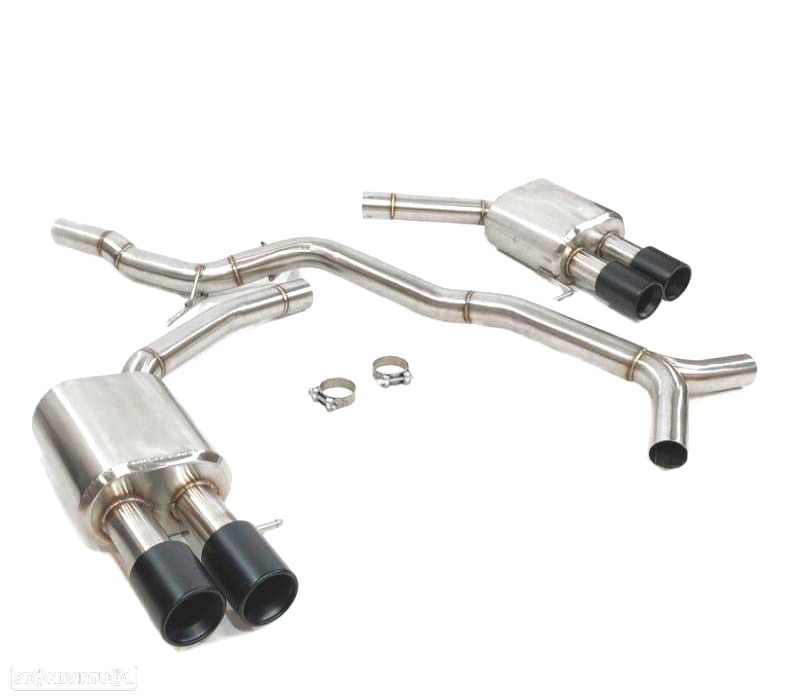 LINHA DE ESCAPE PARA AUDI S5 3.0 S4 B8 11- PRETO - 2