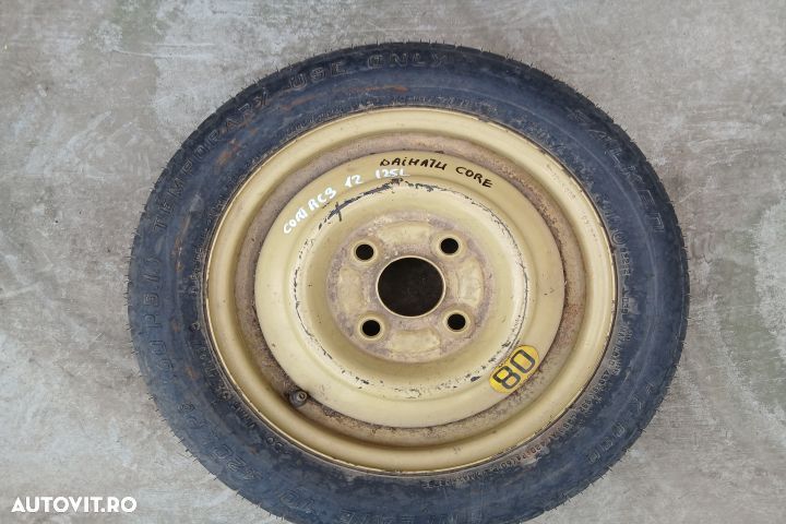 Roata de rezerva slim R12 12X3.00 105/90 R12 12X3.00 105/90 R12 Daiha - 1