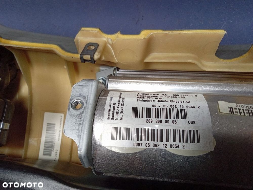 MERCEDES CLK W209 LIFT  DESKA PODUSZKI PASY KOMPLET EU  A2096800287 - 8