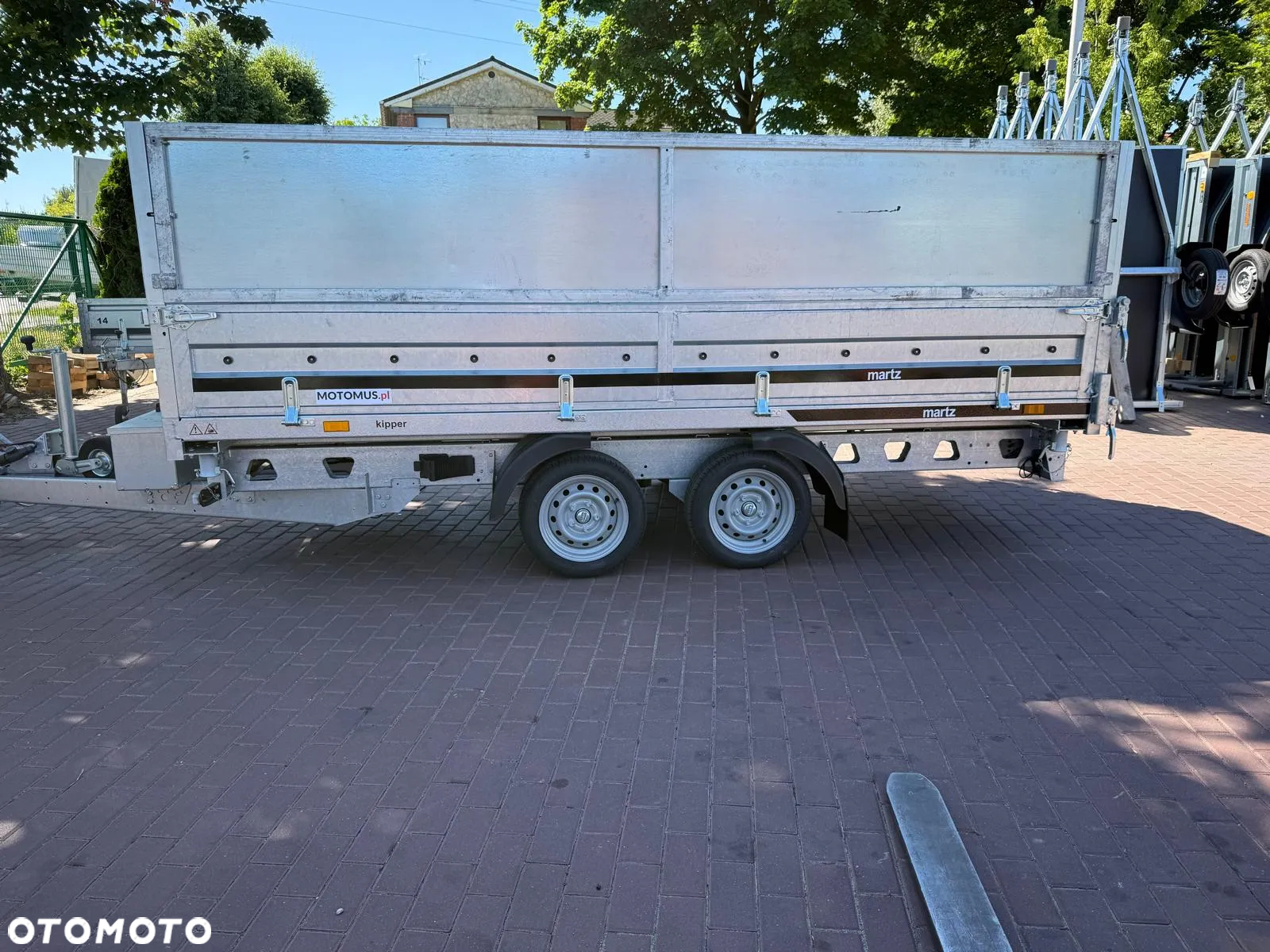 Martz Przyczepa KIPPER 360/2 C 3,5T 360x170x40 + nadstawki burtowe 60 cm kiper 3 stronny elektryczny spawana rama mocny - 7