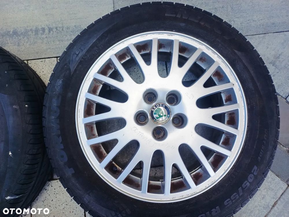 FELGI Z OPONAMI KOŁA ALUMINIOWE SKODA OCTAVIA I R16 5X100 ET42 57,1 mm OPONY FORMULA R16 205/55 LATO NR14 - 5