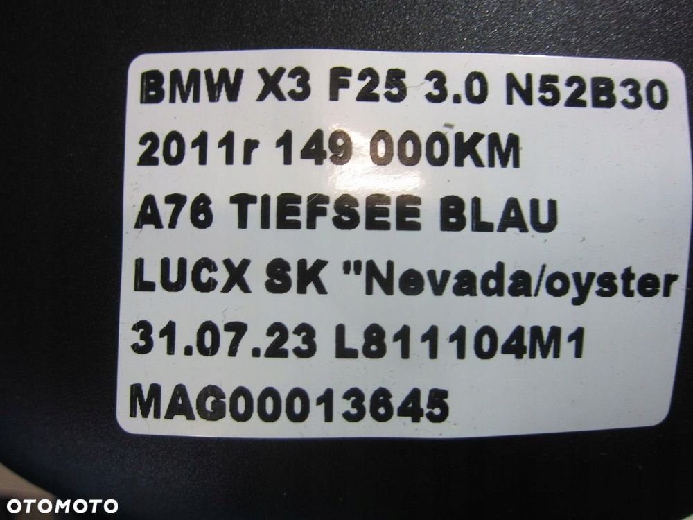 BMW X3 F25 X4 OBUDOWA KOLUMNY KIER.GRZANA 9237941 - 11