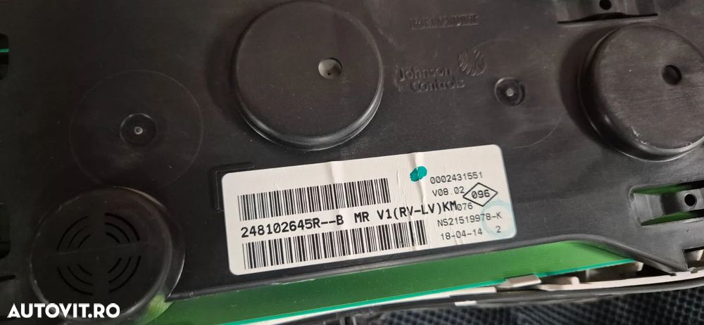 Kit pornire / calculator ECU ceas bord contact + cheie calc confort  Dacia Dokker 1.5 dci diesel E5 - 8