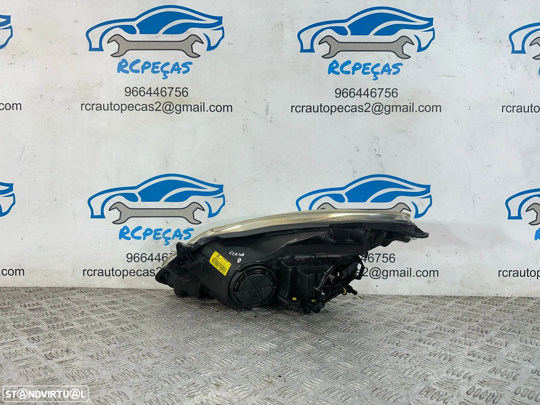 .Otica Farol Direita Original Halogénio 13186384 Valeo GM Opel Corsa D 2006 - 2010 - 5