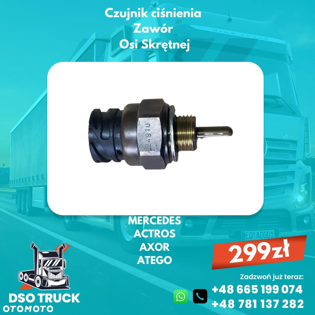 Czujnik Cisnienia Zawor Osi Skretnej MERCEDES ACTROS AXOR ATEGO - 1