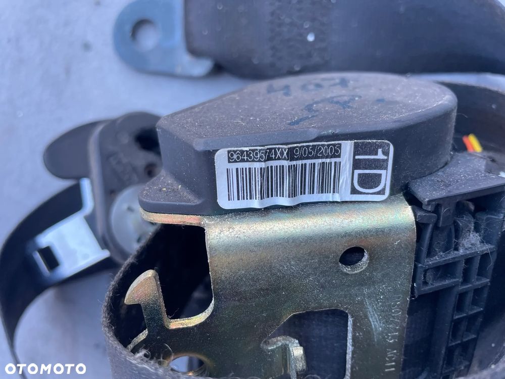 PEUGEOT 407 PAS PASY BEZPIECZEŃSTWA PRAWY PRZÓD LEWY PRZEDNI KIEROWCY PASAŻERA 96439574XX 96439575XX - 2