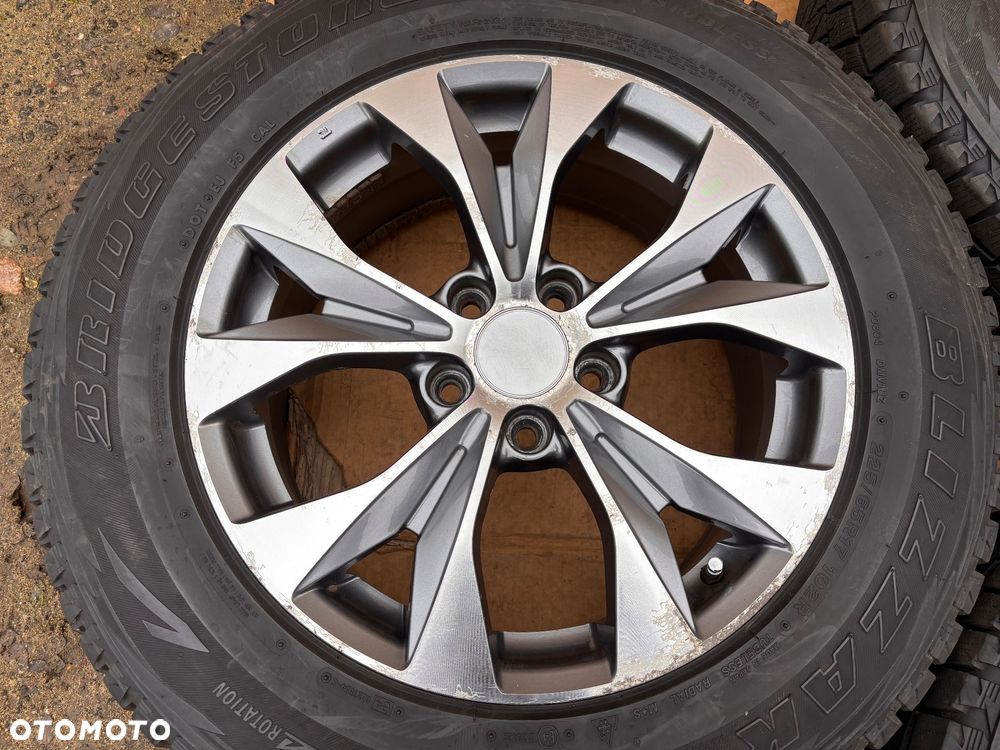 Oryginalne Felgi Koła Zimowe Honda CRV 235 65 R17 Aluminiowe 7J 17 Et50 5x114,3 Komplet 7JJ 17” Bridgestone Opony - 7