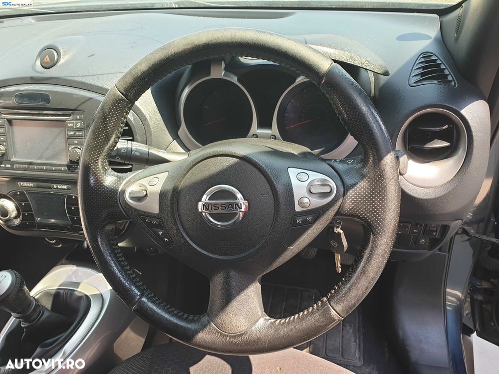 Volan Piele Perforata 3 Spite FARA Airbag cu Uzura Nissan Juke F15 NFL Non Facelift 2010 - 2014 [K6339] - 1