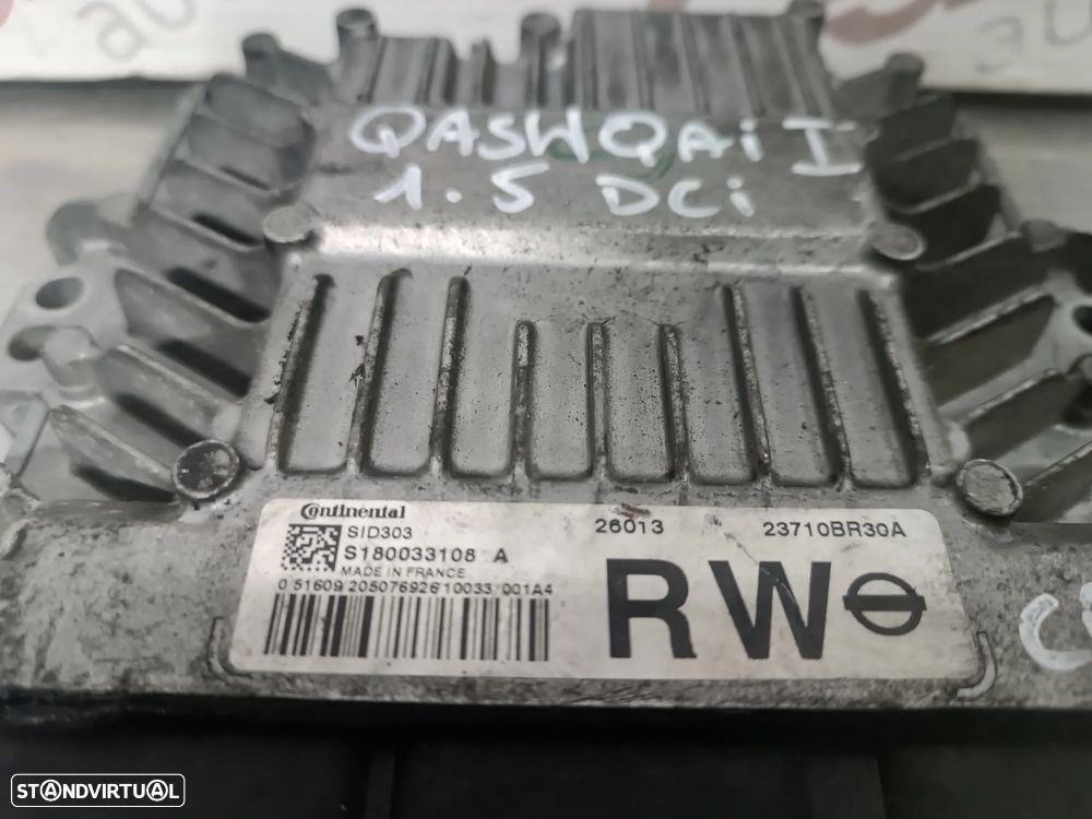 UNIDADE / CENTRALINA DO MOTOR ECU NISSAN QASHQAI 1.5DCI 23710BR30A S180033108A - 4