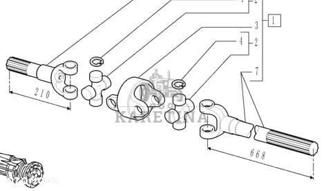 New Holland T7000 T7030 Prawa Półoś Przegubową Przedniego Mostu CZĘŚCI 5191697