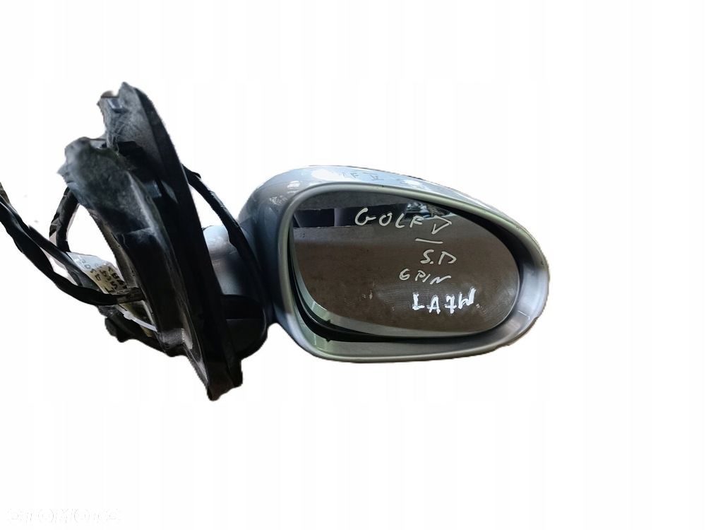 VOLKSWAGEN GOLF V 5 03-09 r. 5D HB LA7W ELEKTRYCZNE LUSTERKO PRAWE 6 PIN EU - 2