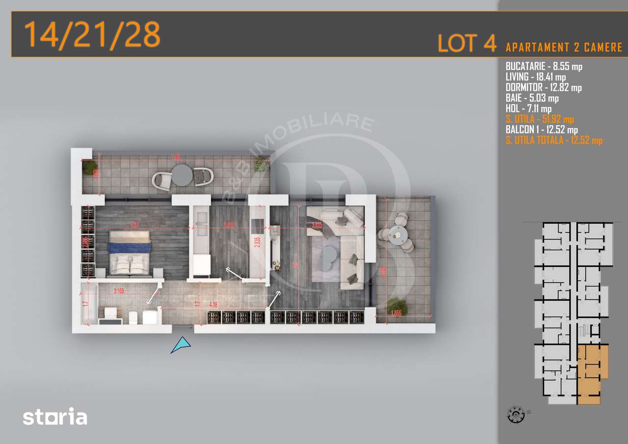 Photo 7 of Apartament 2 bedroom in Drumul Gura Ariesului