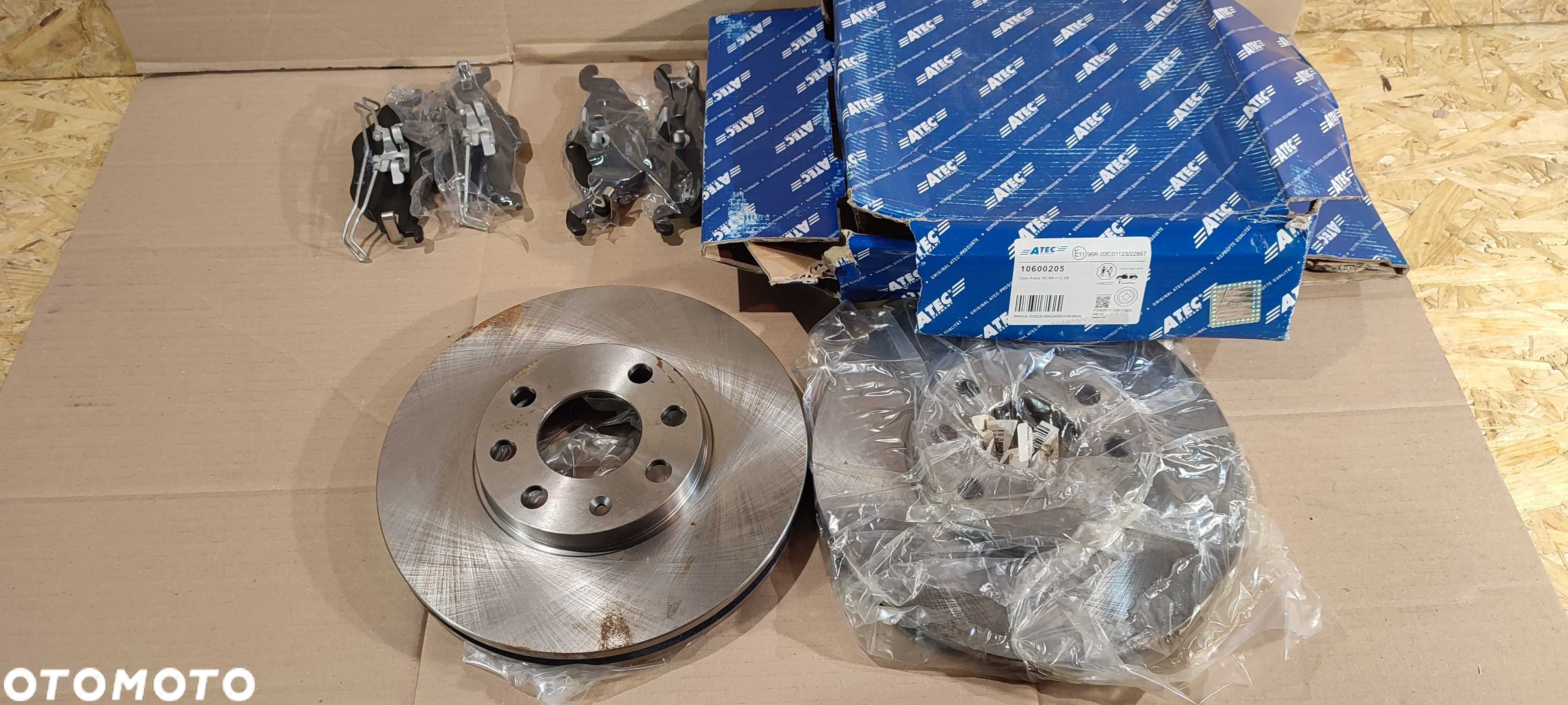 Opel astra F G H tarcze hamulcowe klocki przód przednie nowe ATE ORYG - 7