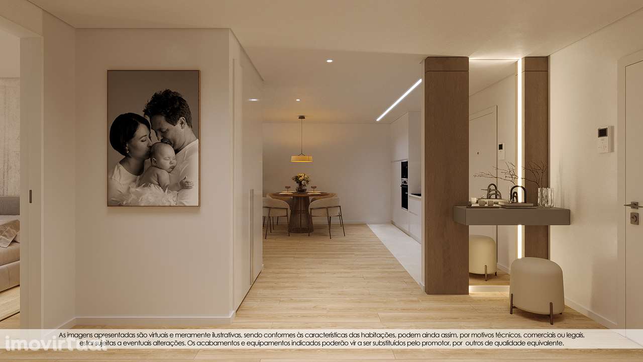 T+1  com varanda, garagem e elevador em Gaia com metro e comboio - Grande imagem: 3/20