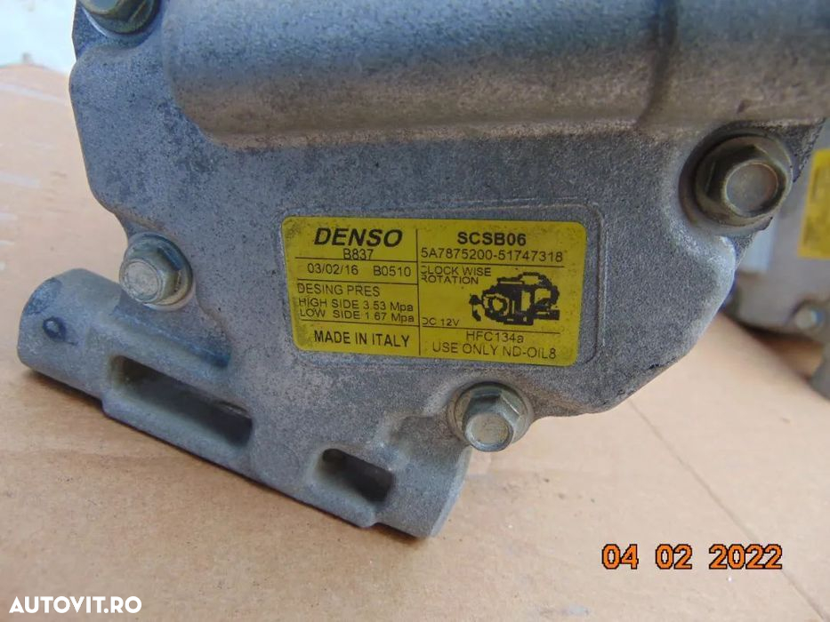 Compresor clima Fiat 1.2 benzina 1.4 benzina Fiat 500 tipo 500l 500c e - 3