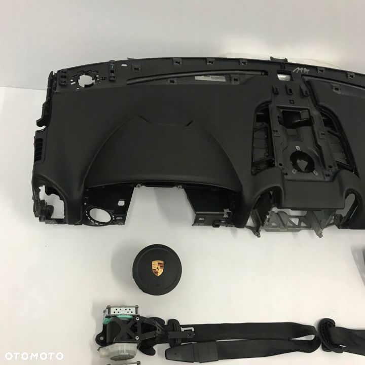 PORSCHE CAYENNE II 2 DESKA ROZDZIELCZA KONSOLA KOKPIT PULPIT PODUSZKI AIRBAG AIR BAG PASY KIT SET - 2