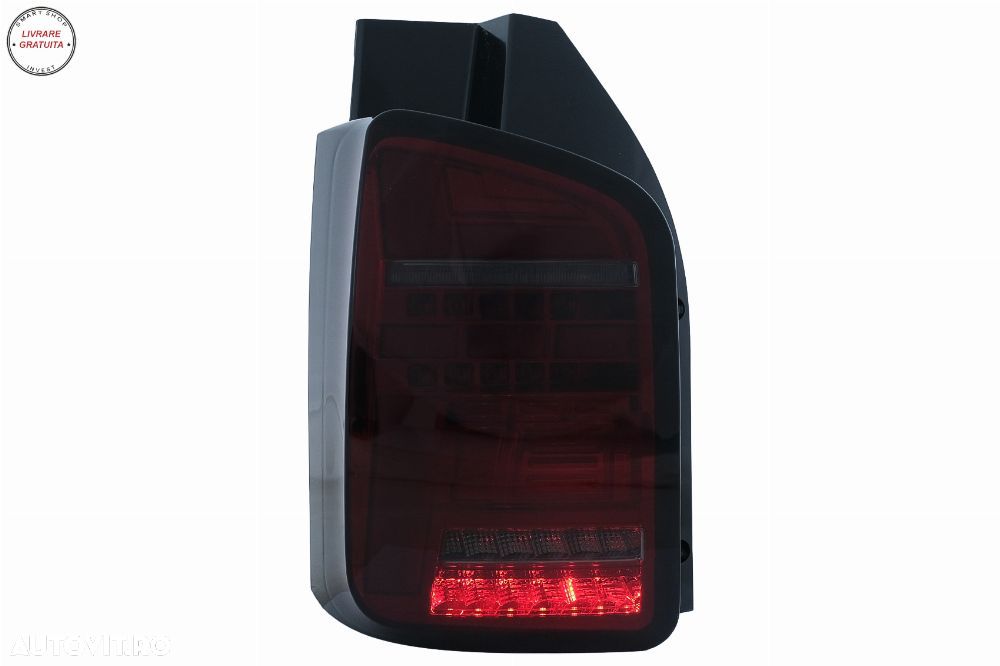 Stopuri Full LED VW Transporter V T5 Facelift (2010-2015) Rosu Fumuriu- livrare gratuita - 11