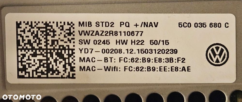 RADIO NAWIGACJA DISCOVERY MEDIA MIB 5C0035680C WROCŁAW - 9