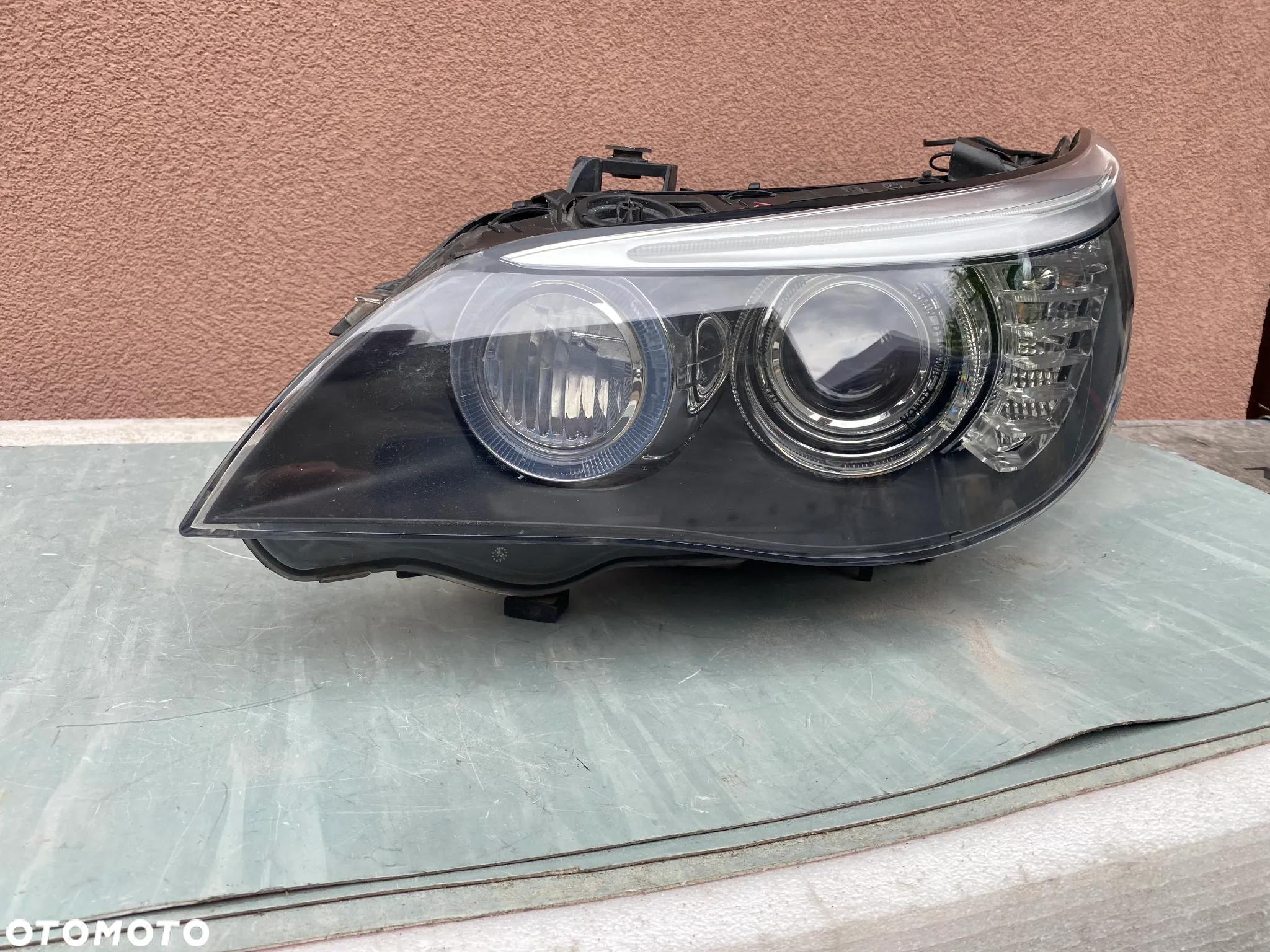 lampa bmw 5 e60 lift bi xenon dynamic skrętny lewa eu cała - 2